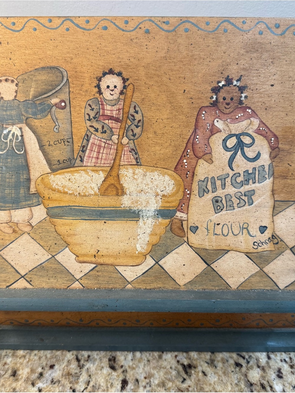 Kitchen Best Flour Decorative Wall Art - Cream and Tan